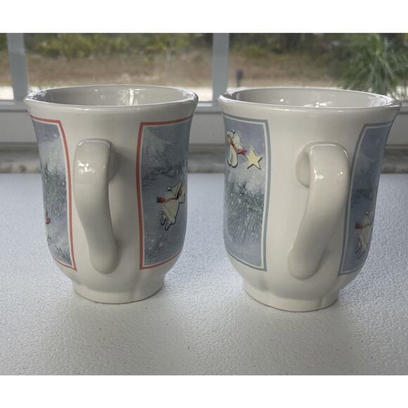 Hallmark Christmas Snow Angel Mugs Coffee Tea Mug 12 oz Gourmet Gifts Set of 2 - Picture 2 of 10
